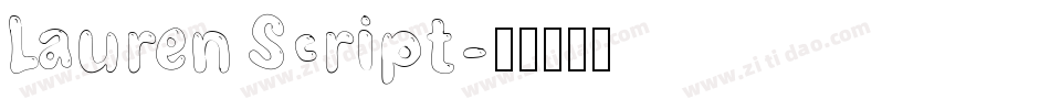 Lauren Script字体转换